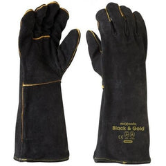 Maxisafe - Black & Gold Welders Glove | GWB160