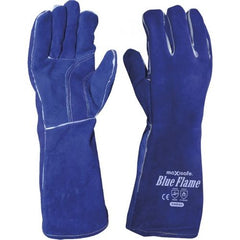 Maxisafe - Blue Flame Premium Kevlar Stitched Welders Gauntlet - 40cm - QTY 48