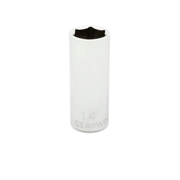 Action 14mm 1/4" Drive 6-point Metric Deep Magnetic Slide Impact Socket