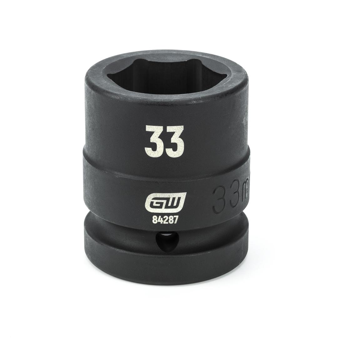 Action 33mm 1" Drive 6-point Metric Deep Thin Wall Impact Socket