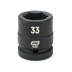 Action 33mm 1" Drive 6-point Metric Deep Thin Wall Impact Socket
