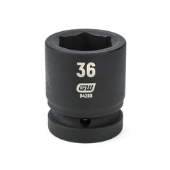 Action 36mm 1" Drive 6-point Metric Deep Thin Wall Impact Socket
