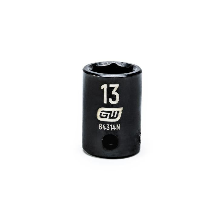 Action 13mm 3/8" Drive 6-point Metric Standard Magnetic Impact Socket