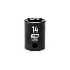 Action 14mm 3/8" Drive 6-point Metric Standard Magnetic Impact Socket