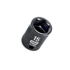 Action - 15mm 3/8" Drive 6-point Metric Standard Magnetic Impact Socket | 6051P015