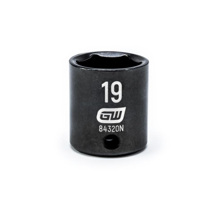 Action 19mm 3/8" Drive 6-point Metric Deep Magnetic Slide Impact Socket