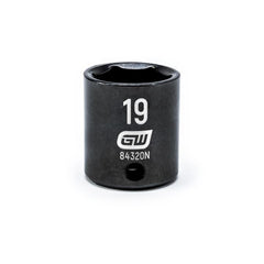 Action 19mm 3/8" Drive 6-point Metric Deep Magnetic Slide Impact Socket