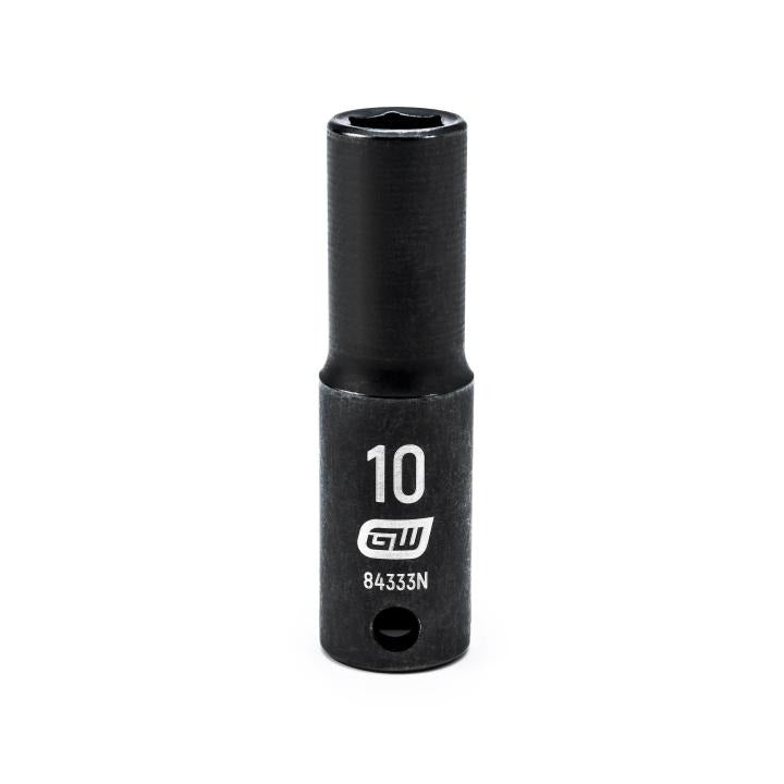 Action 10mm 3/8" Drive 6-point Metric Deep Thin Wall Impact Socket