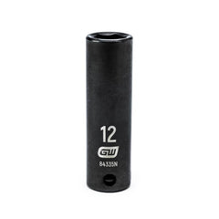 Action 12mm 3/8" Drive 6-point Metric Deep Thin Wall Impact Socket