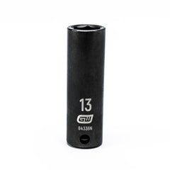 Action 13mm 3/8" Drive 6-point Metric Deep Thin Wall Impact Socket