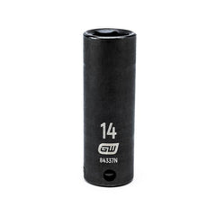 Action 14mm 3/8" Drive 6-point Metric Deep Thin Wall Impact Socket
