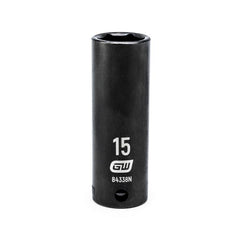 Action 15mm 3/8" Drive 6-point Metric Deep Thin Wall Impact Socket