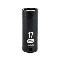 Action 17mm 3/8" Drive 6-point Metric Deep Thin Wall Impact Socket