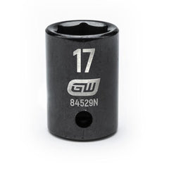 Action 17mm 1/2" Drive 6-point Metric Standard Magnetic Impact Socket