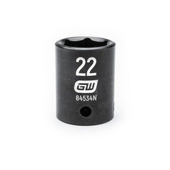 Action 22mm 3/4" Drive 6-point Metric Deep Thin Wall Impact Socket
