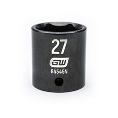 Action 27mm 3/4" Drive 6-point Metric Deep Thin Wall Impact Socket