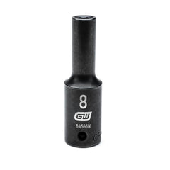 Action 9mm 1/2" Drive 6-point Metric Deep Thin Wall Impact Socket