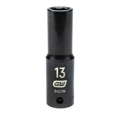 Action 13mm 1/2" Drive 6-point Metric Deep Thin Wall Impact Socket
