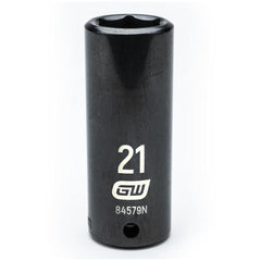 Action 21mm 1/2" Drive 6-point Metric Standard Wheel Nut Impact Socket