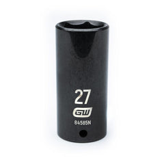 Action 27mm 1" Drive 6-point Metric Deep Thin Wall Impact Socket