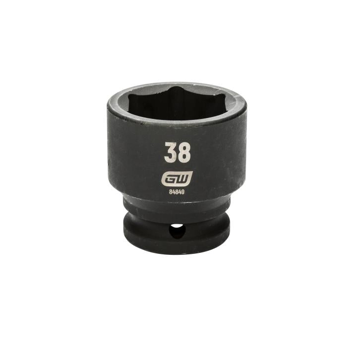 Action 38mm 3/4" Drive 6-point Metric Deep Thin Wall Impact Socket