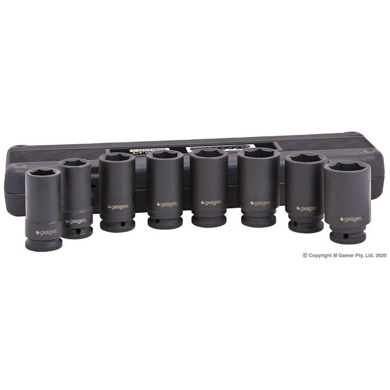 Geiger - 3/4" Drive Metric Socket Set (8pc.) | GX834SSM