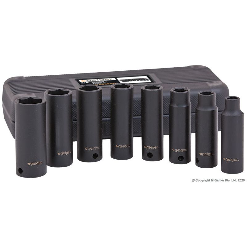 Geiger - 3/8" Drive Metric Socket Set (8pc.) | GX838SSM