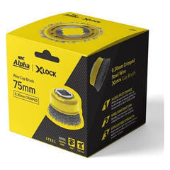 Alpha Cup Brush X-Lock 75mm Steel Wire | 0.30mm Crimped