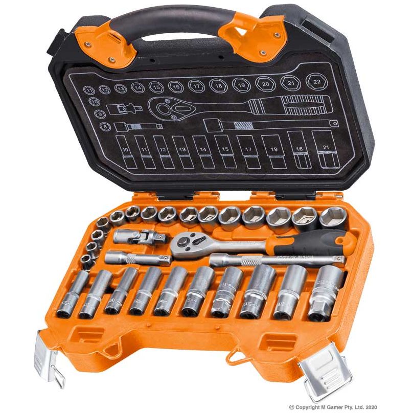 Geiger - 3/8" Socket Tool Set (29pcs) | GXSS3829
