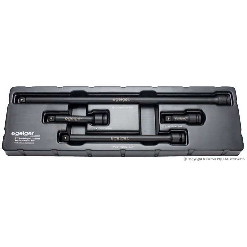 Geiger - 1/2" Wobble Extension Bar Set (4pc.) | GXWEBS12