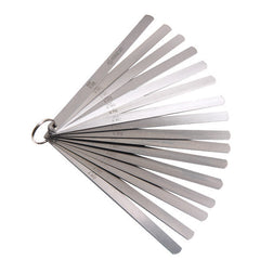 ITM - FLG/13/100 GROZ METRIC THICKNESS GAUGES (FEELER GAUGES), 0.05 - 1MM, 13 PCS STRAIGHT 13MM WIDTH LEAVES, 100MM BLADE LENGTH. | GZ-01251