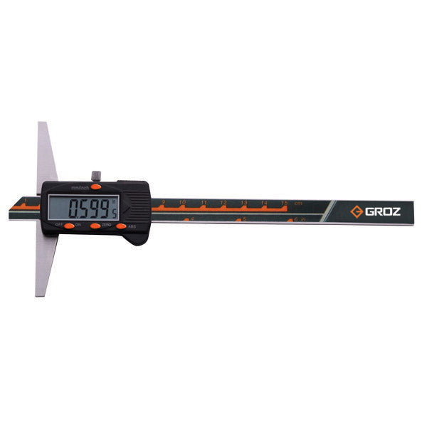 ITM - DDG/12 GROZ DIGITAL DEPTH GAUGE, WITHOUT HOOK, 0-12/0-300MM 0.0005/0.01MM, BASE DEPTH 4, FOUR BUTTONS | GZ-16092