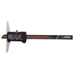 ITM - DDG/12 GROZ DIGITAL DEPTH GAUGE, WITHOUT HOOK, 0-12/0-300MM 0.0005/0.01MM, BASE DEPTH 4, FOUR BUTTONS | GZ-16092