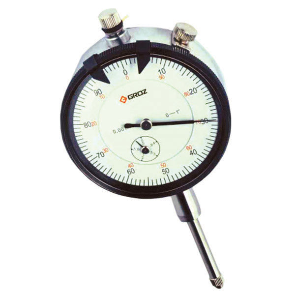 ITM - DLG/5 GROZ DIAL INDICATOR, 0-5MM, 0.01MM, 0-100, AGD1, WHITE FACE | GZ-16202