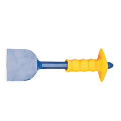 ITM - FLR/CHS/9/2-1-2/GRP/YE GROZ FLOOR CHISEL, 225MM X 63MM WIDE WITH GRIP GUARD | GZ-32643