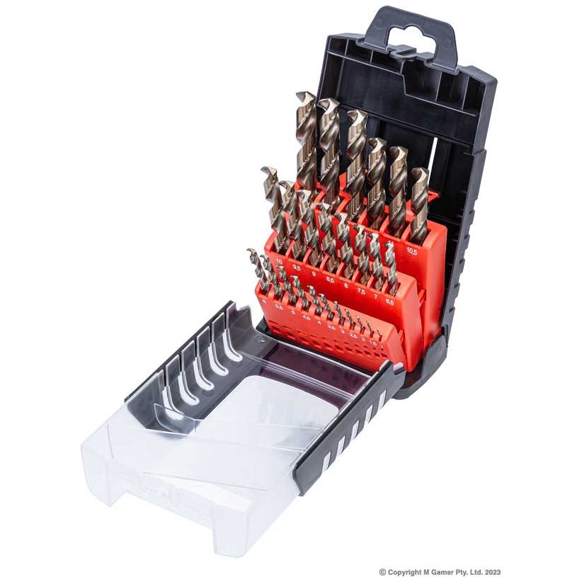 Harlingen - 1-13mm Cobalt/HSS Split Point Drill Set 25pc | H-512-11-4S1