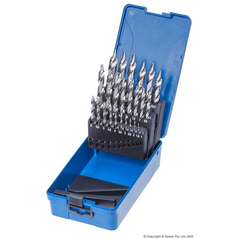 Harlingen - 1-13mm HSS Stepped Head Drill Set | H-512-96-8S2