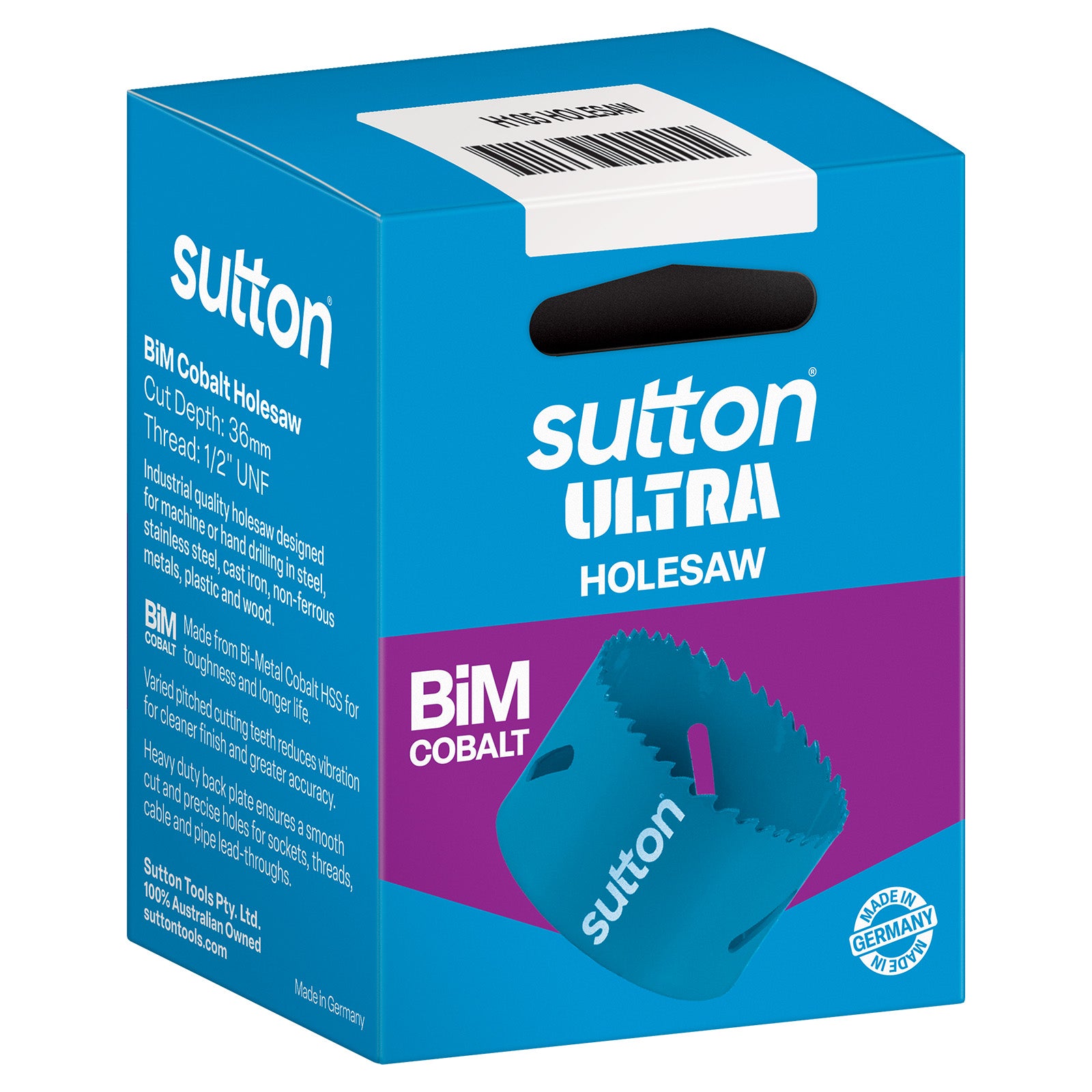 Sutton - Holesaw H105 Bi-Metal Cobalt M42 54mm (2-1/8) Ultra Boxed | H1050540