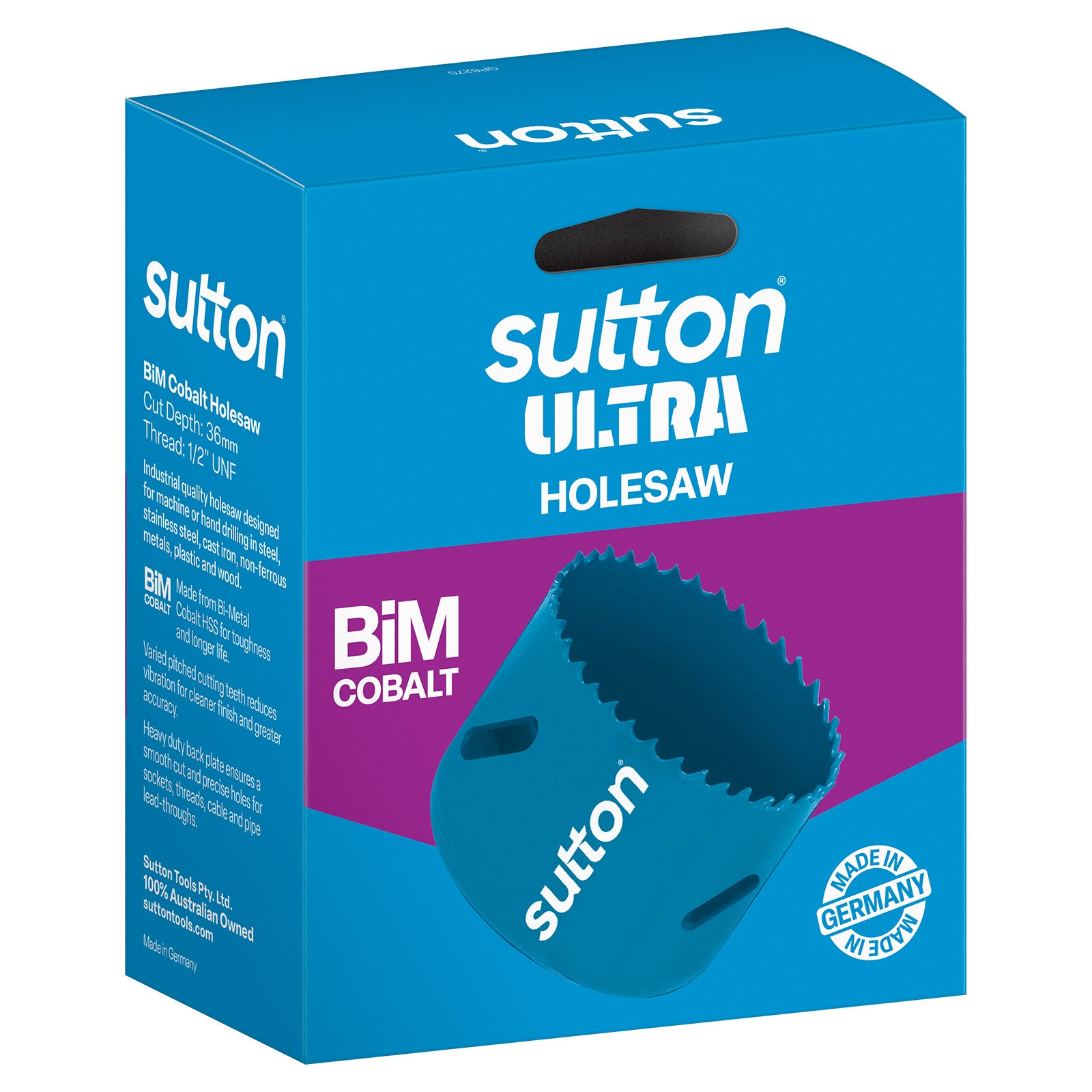 Sutton - Holesaw H105 Bi-Metal Cobalt M42 95mm (3-3/4) Ultra Boxed | H1050950