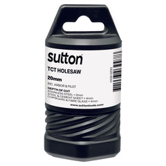 Sutton - Holesaw H108 Tct Metal W/Arbor 4mm-Depth 20mm | H1080200