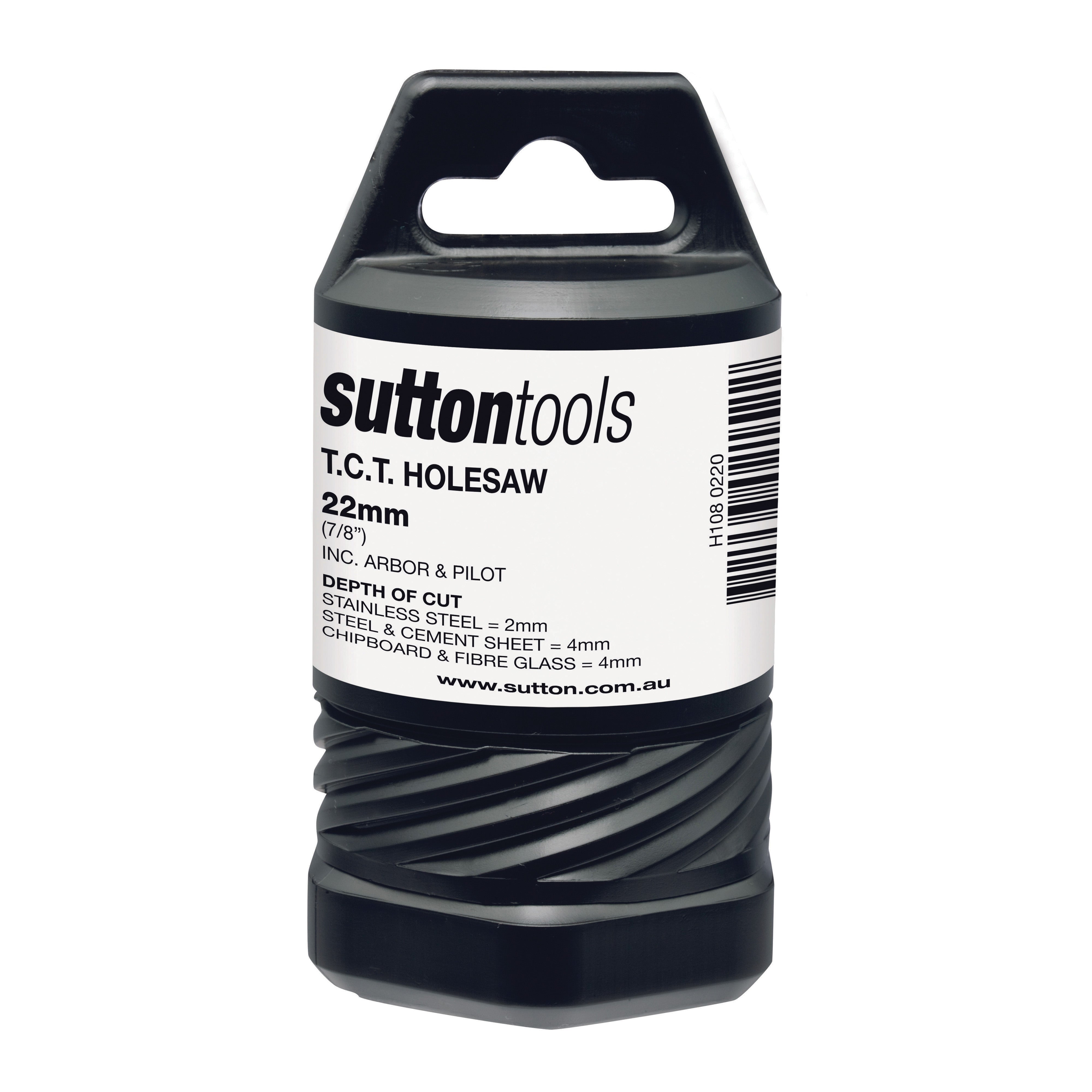 Sutton - Holesaw H108 Tct Metal W/Arbor 4mm-Depth 22mm | H1080220