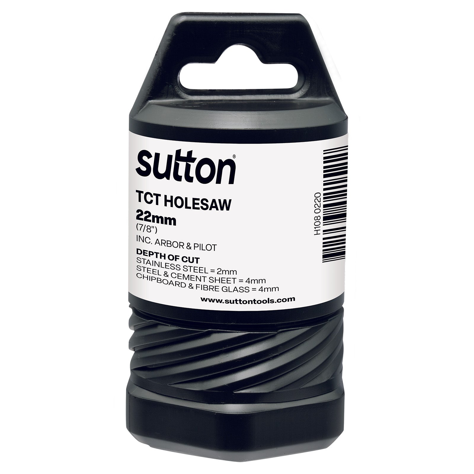 Sutton - Holesaw H108 Tct Metal W/Arbor 4mm-Depth 22mm | H1080220