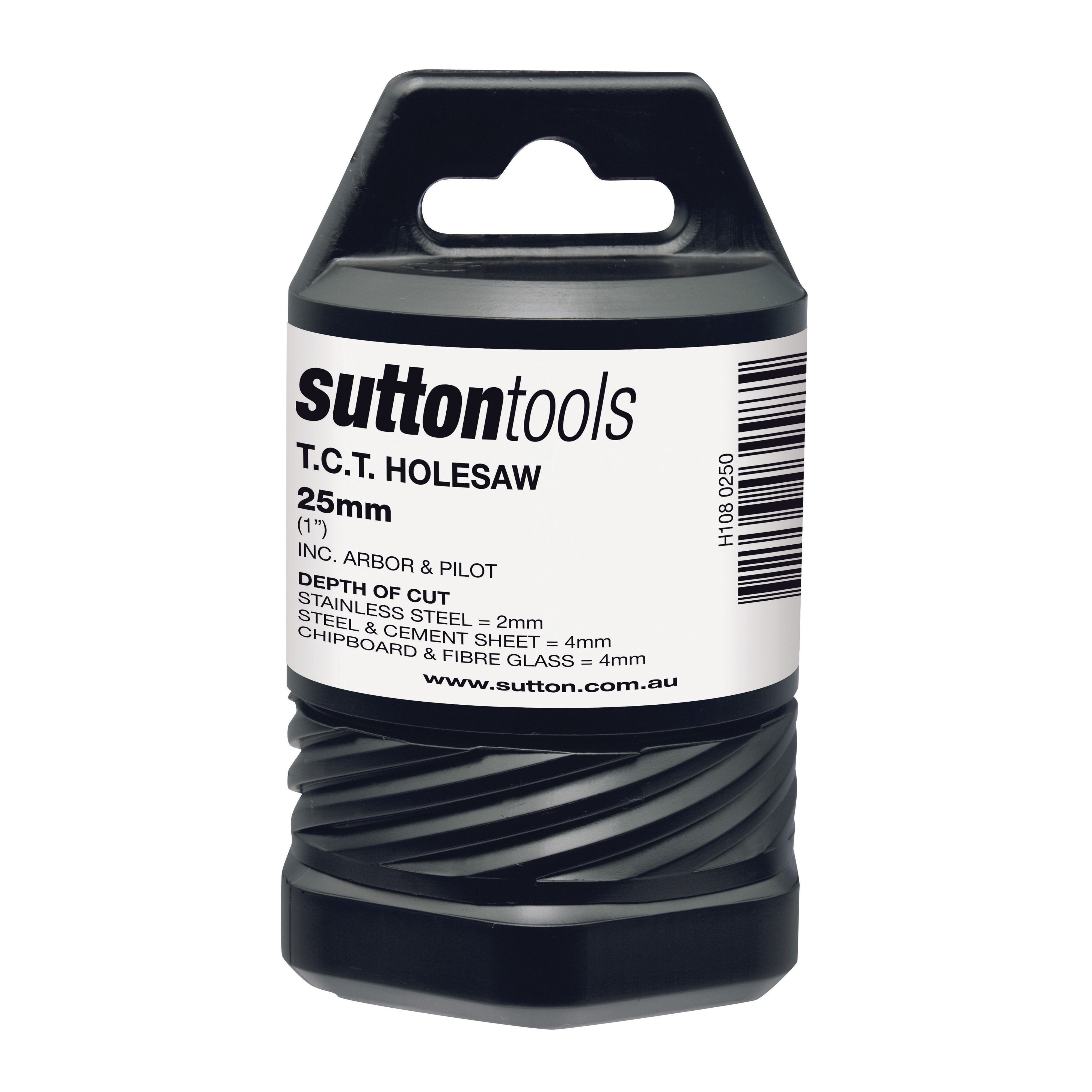 Sutton - Holesaw H108 Tct Metal W/Arbor 4mm-Depth 25mm | H1080250