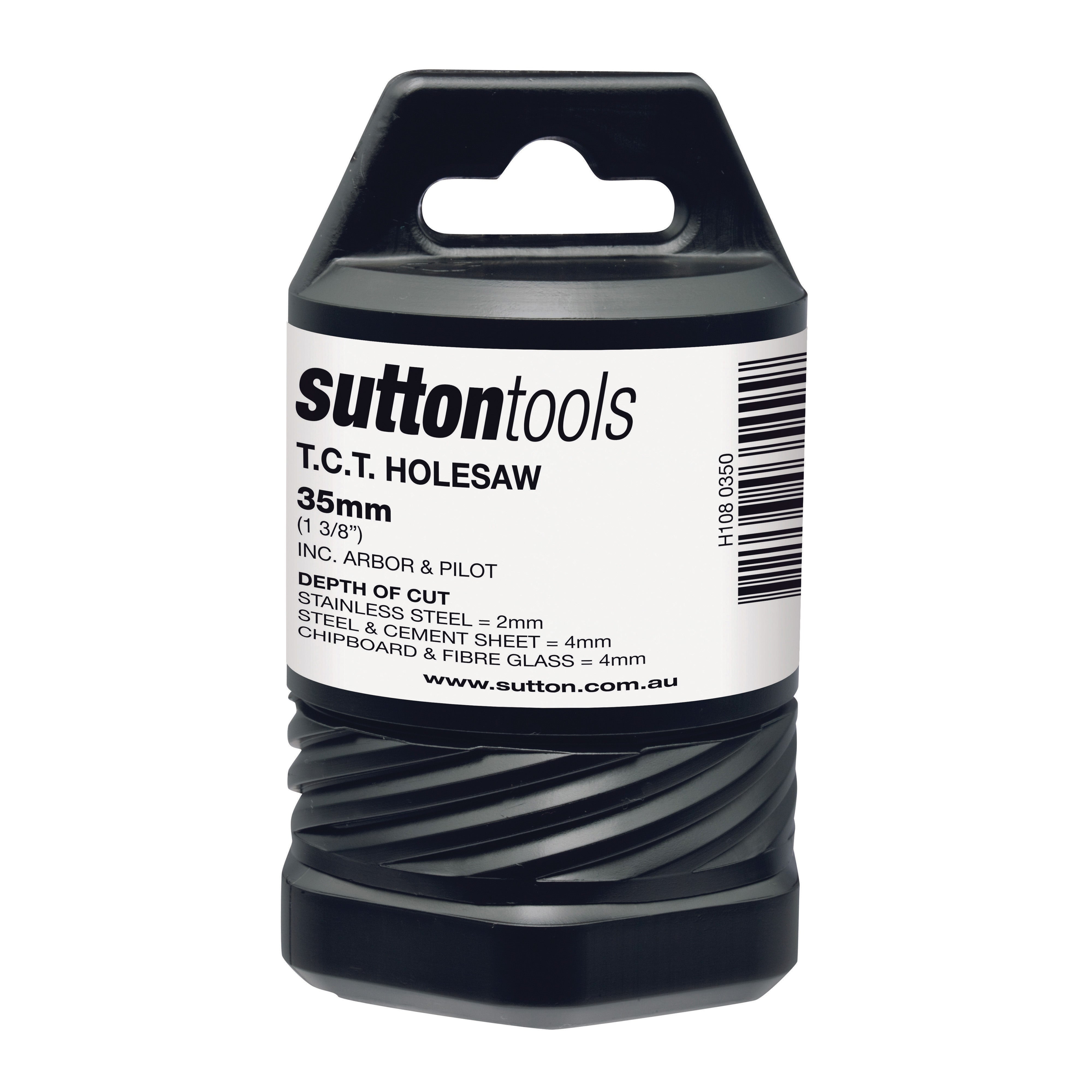 Sutton - Holesaw H108 Tct Metal W/Arbor 4mm-Depth 35mm | H1080350