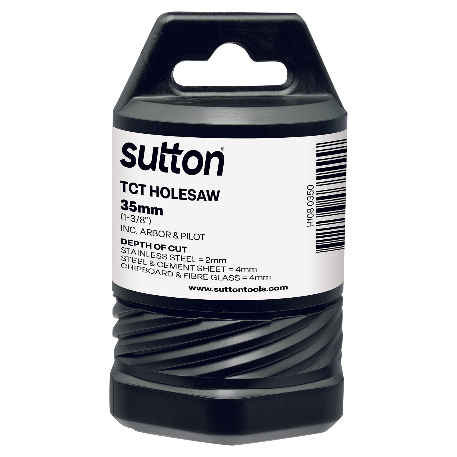 Sutton - Holesaw H108 Tct Metal W/Arbor 4mm-Depth 35mm | H1080350