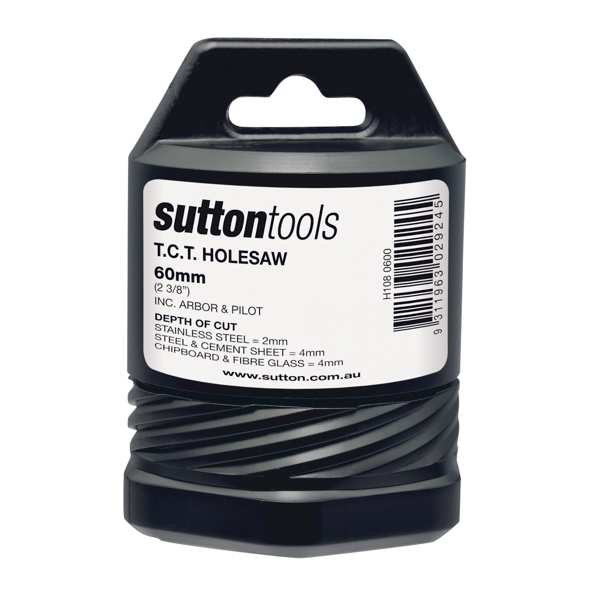 Sutton - Holesaw H108 Tct Metal W/Arbor 4mm-Depth 60mm | H1080600