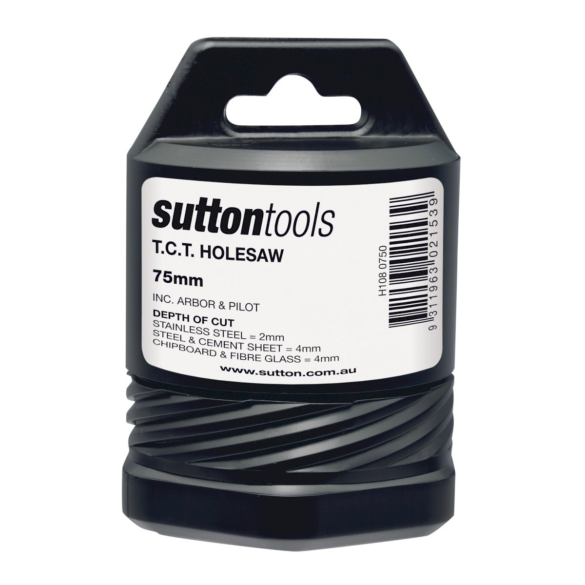 Sutton - Holesaw H108 Tct Metal W/Arbor 4mm-Depth 75mm | H1080750