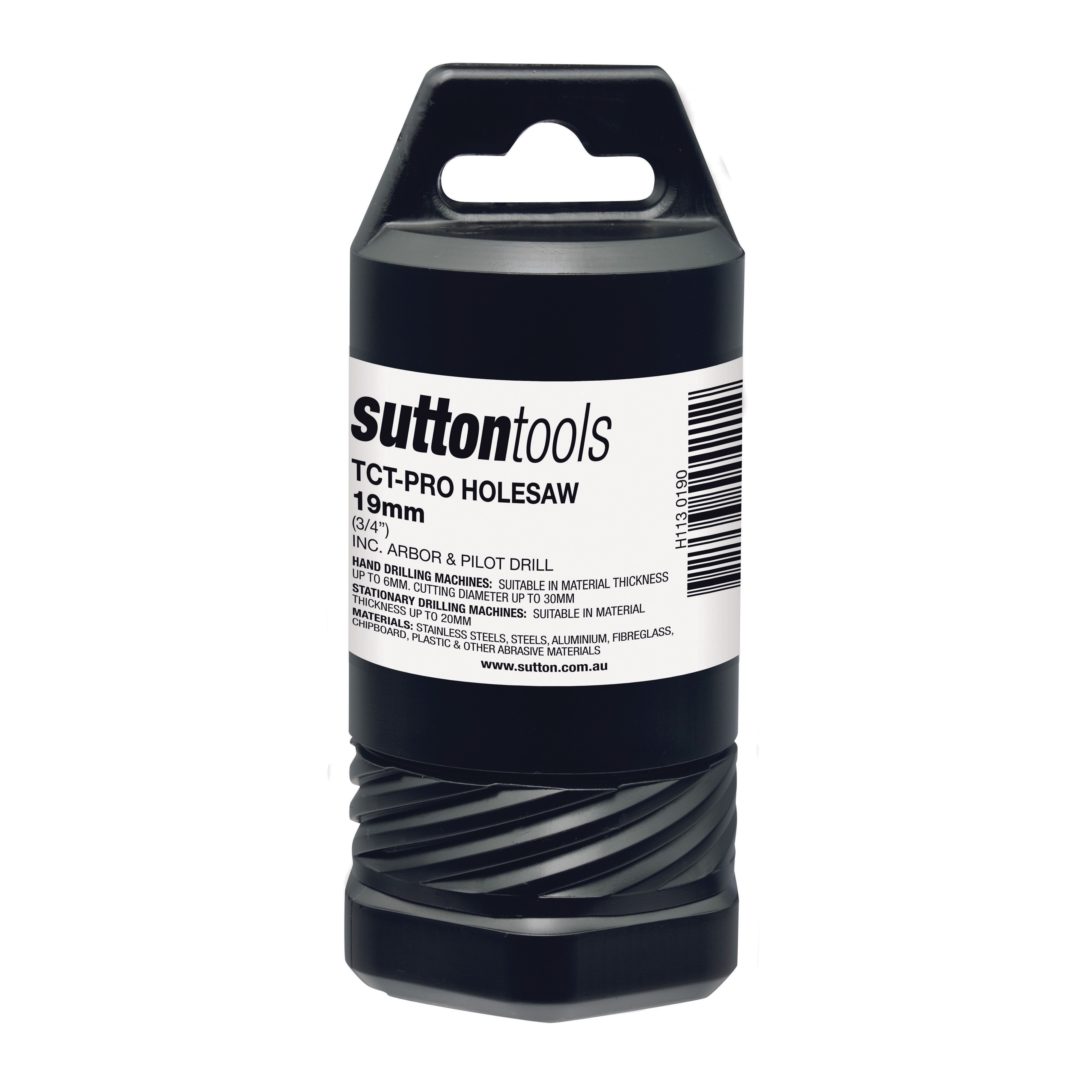 Sutton - Holesaw H113 Tct Metal W/Arbor 20mm-Depth 19mm | H1130190