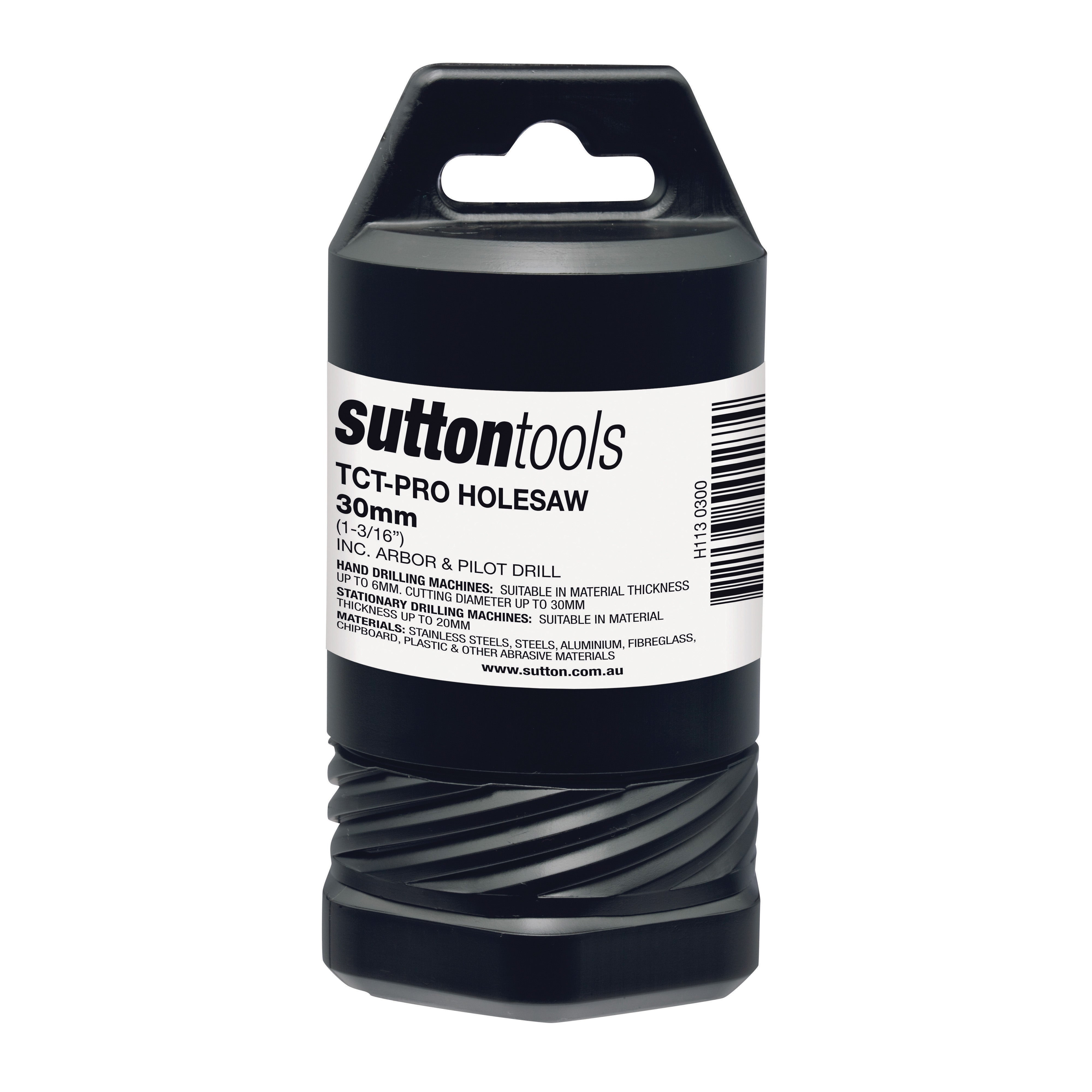 Sutton - Holesaw H113 Tct Metal W/Arbor 20mm-Depth 30mm | H1130300