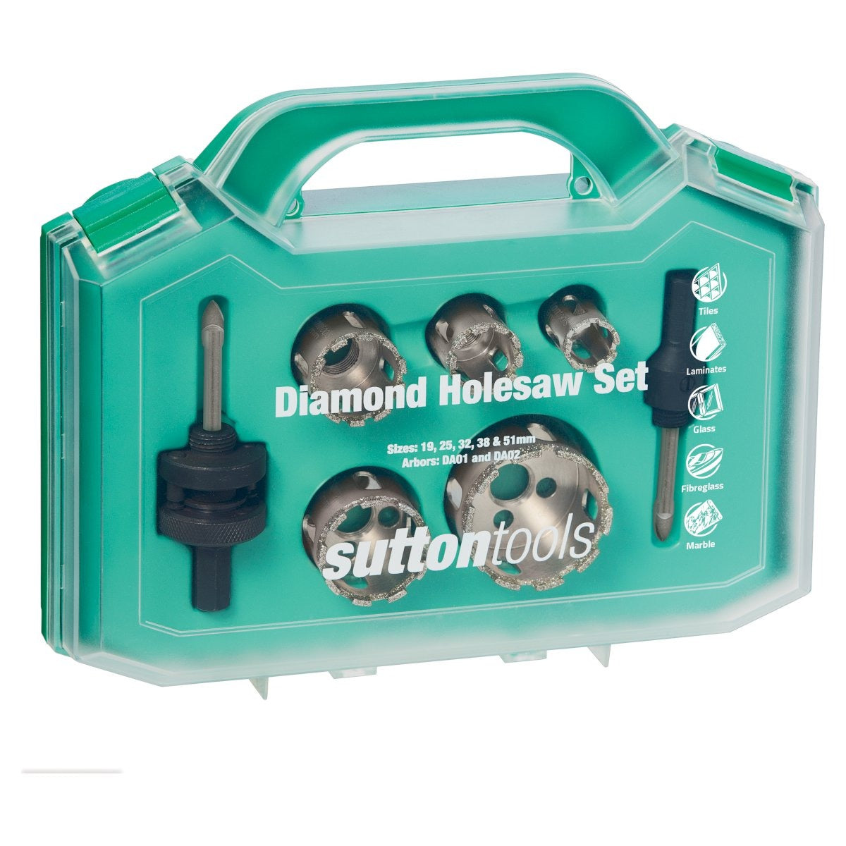 Sutton - Holesaw H115 Diamond Grit Segmented Set 19-51mm 5Pc | H1150007